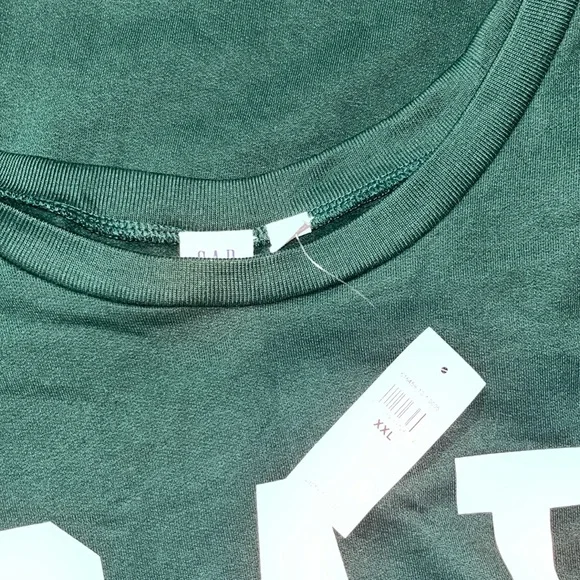 Gap Factory Logo Crewneck Sweatshirt in Pine Green - Picture 2 of 4